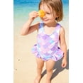 thumbnail image 2 of Happy Town Toddler Baby Girl Beach Bathing Suit Floral Sleeveless One-Piece Swimsuit With Bowknot, 2 of 8