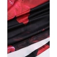 thumbnail image 5 of Women'S Fishtail Skirt Elegant Floral Ruched Skinny Bodycon Ruffle Long Skirts Red &, 5 of 9