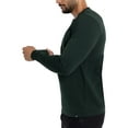thumbnail image 3 of X RAY JEANS Mens Long Sleeve V-Neck T-Shirt, Hunter, 2XL, 3 of 9