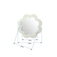 thumbnail image 6 of Kouboo Flower Capiz Seashell Wall Mirror, Elegantly Crafted Frame, Hanging Wall Mirror, Decorative, Mirror For Bathroom, Bedroom, Living Room Entryway, White, 6 of 7