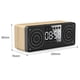 thumbnail image 3 of Reloj de madera Altavoz Bluetooth Ordenador de casa móvil Pequeño altavoz de grano de madera amarillo Rojo Verde, 3 of 5