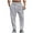 Gray, variant on hoksml Men's Casual Joggers Solid Color Elastic Drawstring Waist Loose Sweatpants Elastic Cuffs with Pockets