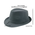 thumbnail image 3 of Moocorvic Classic Jazz Cap Party Hats Black Top Hat for Men, Dress Up Hat Costume Accessories, 3 of 5