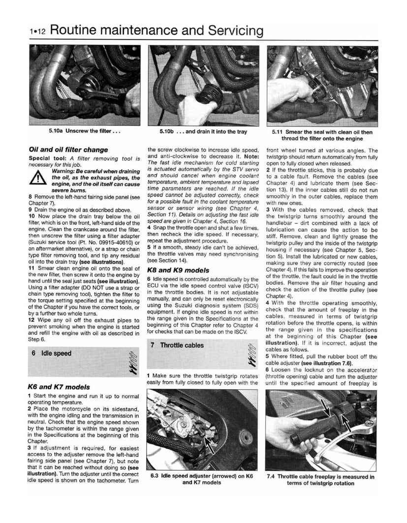 Suzuki GSX-R600 & GSX-R750 (06-16) Haynes Repair Manual ^
