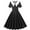 Black, variant on Sentmoon Vintage Cocktail Short Sleeve Fall Dresses for Women 2024 Casual Fashion Dot Print Short Dresses,Plus Size Sexy Womens Fashion Black S Up to 40% Off