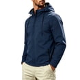 thumbnail image 5 of Yaoyar Men's Spring Fall Thin Outdoor Hiking Cycling Windproof Long Sleeve Hooded Casual Jacket, Lightweight Shell Coat for Active Travel, 5 of 5