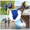 thumbnail image 3 of Unique Bargains 1 Pc Neck Gaiter Ice Silk Solid Color Scarf Mask Bandana Dark Blue, 3 of 5