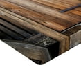 thumbnail image 2 of Ambesonne Antique Fitted Sheet, Rustic Rural Wood Door, Twin Size, Brown Orange, 2 of 3