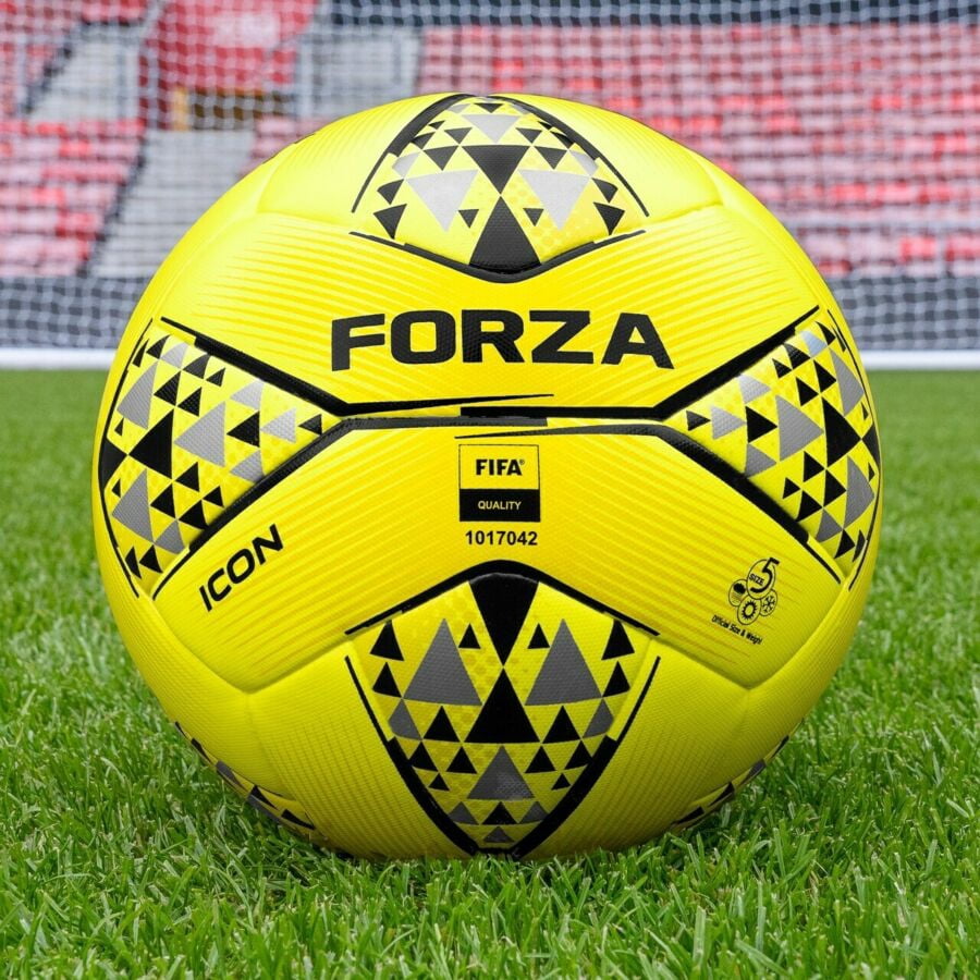 FORZA Icon Soccer Ball – FIFA Quality Certified Match Ball, Sizes 3, 4, 5 – Premium Hybrid Construction with 3D Textured Surface for Enhanced Performance