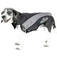 thumbnail image 1 of Chaqueta para perro reflectante de neopreno satinado Helios Octane Softshell con tecnología Blackshark, negro, gris, XL PetLife Central JKHL7BKXL, 1 of 2