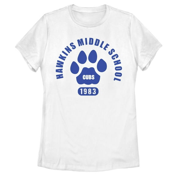 Netflix Women's Stranger Things Hawkins Middle School Cubs 1983 Graphic T-Shirt