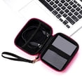 thumbnail image 2 of Bolsa de almacenamiento Injueey Cable de datos Estuche Accesorios Maquillaje Multifuncional rojo, 2 of 6