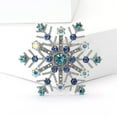 thumbnail image 5 of Elegant Snowflake Brooch Lightweight Alloy Christmas Holiday Party Accessory, 5 of 7