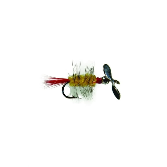 Pistol Pete's Freshwater Fly Fishing Lure for Trout & Panfish, Size 10, Yellow, 2-pack