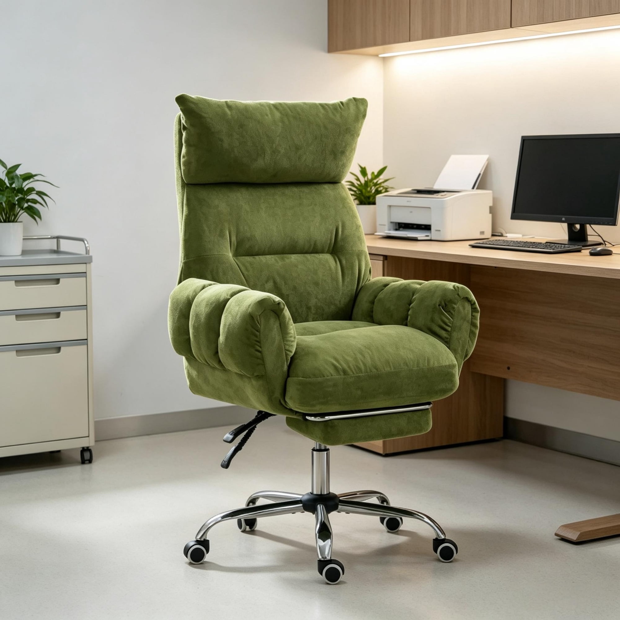 plush high back reclining office product