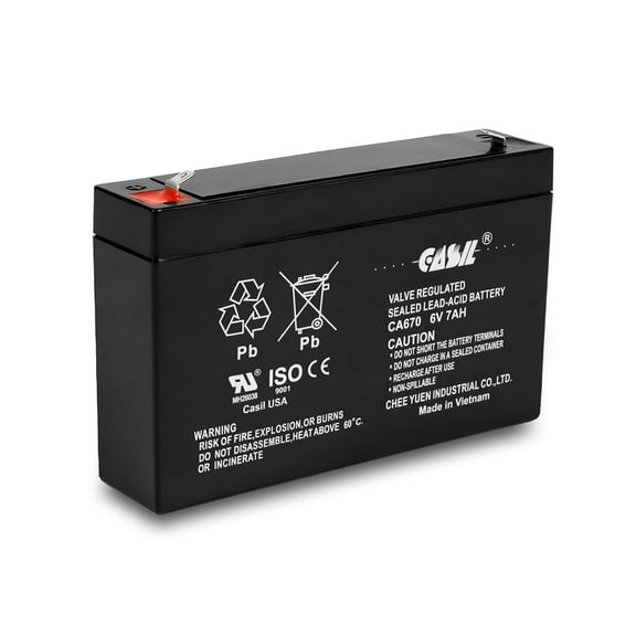 Casil 6V 7Ah SLA Battery for Huffy BMW X6 Ride On Toy Car Model # 17034
