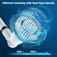thumbnail image 2 of Electric Spin Scrubber,Bathroom Cleaner with Extendable Handle & 4 Brush Heads, Dual Speed & USB-C Charging, 2 of 7