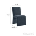thumbnail image 4 of Side Dining Chair, Blue, Fabric, Bar Pub Cafe Bistro Dining Kitchen Hospitality Restaurant, Modern Contemporary, HB37775, 4 of 9