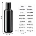thumbnail image 2 of HYOWUIER10 Pack 3.4 oz Black Travel Bottles for Toiletries TSA Approved Leakproof Travel Size Containers Empty Small Plastic Shampoo Lotion Bottles with Labels, 2 of 14