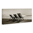 thumbnail image 4 of Stupell Industries On Deck Beach Chairs Coastal Photography Gallery Wrapped Canvas Art Print Wall Art, 24 x 10, 4 of 8