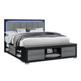 thumbnail image 2 of Emma Black and Gray Wood Full 5PC Bedroom Set, 2 of 8