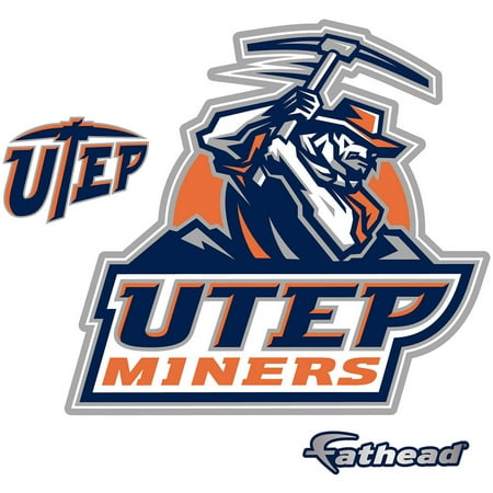 Logo Fathead Basketball - Fathead UTEP Logo Teammate