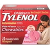 TYLENOL Children�s Pain + Fever Chewables Tablets, Bubblegum 24 ea (Pack of 6)