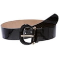 thumbnail image 3 of Women's Wide High Waist Horseshoe Buckle Wide Patent Leather Belt, 3 of 4