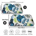 thumbnail image 3 of Haiem Game All Day Car Windshield Sun Shade - Blocks UV Rays Sun Visor Protector, Sunshade to Keep Your Vehicle Cool, Universal Fit SUV Van Sedan-Small, 3 of 7