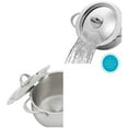thumbnail image 5 of Bialetti 6 Quart Nonstick Oval Pasta Pot with Strainer Lid, Stainless-Steel, 5 of 6