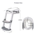 thumbnail image 2 of Foldable Potty Training Toilet Seat, One-Click Folding&5 Adjustable Height, Toddler Toilet Potty Chair with Anti-Slip Step Stool Ladder and Soft Padded Cushion, 2 of 7