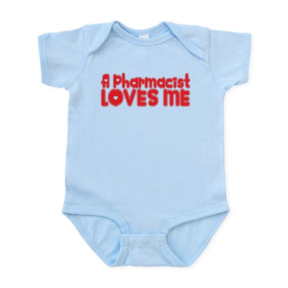 CafePress - A Pharmacist Loves Me Infant Bodysuit - Baby Light Bodysuit, Size Newborn - 24 Months
