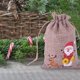 thumbnail image 4 of Bolsa De Regalo De Lino De Navidad, Joyería De Papá Noel, Bolsa De Regalo De Almacenamiento De Dulces De Chocolate Para Niños, Decoración De Fiesta De Navidad 10 Uds. Methold HA042679-06, 4 of 6