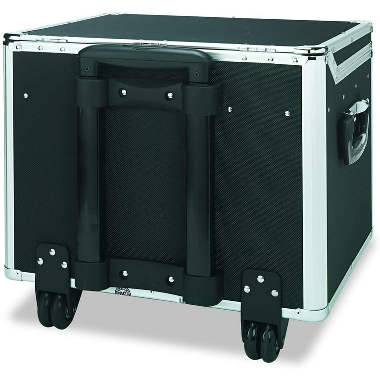 Vaultz Locking XL Storage Chest with Wheels - Black - Vaultz - VZ00355