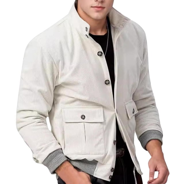 DecSea Men's Casual Shirt Jacket Cotton Linen Shacket Lightweight Work Coat Button Down Overshirt