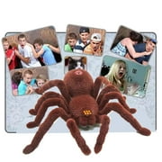 Remote Control Spider Realistic Wireless RC Tarantula Prank Toys Remote Control Toy Moving Pet Toy Pranks for Kids Birthday Fool Day Halloween Gags & Practical Joke Toys
