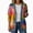 O Multicolor, variant on Zefriona Womens Printed Long Sleeve Jacket Casual Button Down Lightweight Layering Jean Coat Multicolor Size L