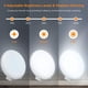 thumbnail image 3 of Lámpara de terapia de luz/SAD, 12000 lux, lámpara solar natural portátil con 3 modos de color, 5 niveles de brillo, control remoto, lámpara solar con 4 configuraciones de temporizador, función de memoria, sin UV oso de fresa Electrónica, 3 of 5