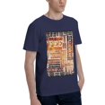 thumbnail image 2 of Bingfone Hand Drawn Vintage Coffee Men'S Loose Fit Short-Sleeve Pocket T-Shirt, 2 of 7