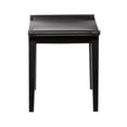 thumbnail image 5 of DecMode Wood Curved Stool, Black, 5 of 11