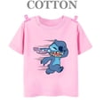 thumbnail image 5 of Camiseta de algodón Lilo Stitch Anime Verano Múltiples Moda Niños Niños Camisetas Cuello Redondo Casual Manga Corta Top, 5 of 5