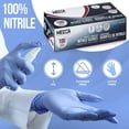 thumbnail image 4 of MEDca Nitrile Exam Gloves - 100 Count Box Disposable Non-Sterile Gloves, Non-Powder Rubber - Blue, 4 of 7