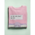 thumbnail image 3 of Are You Lost? Sweatshirt Women -Smartprints Designs, Female XX-Large, 3 of 4