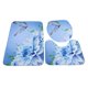 thumbnail image 1 of Juego de 3 uds de alfombrillas de baño Ormromra Antideslizantes con estampado de flores, 1 of 8