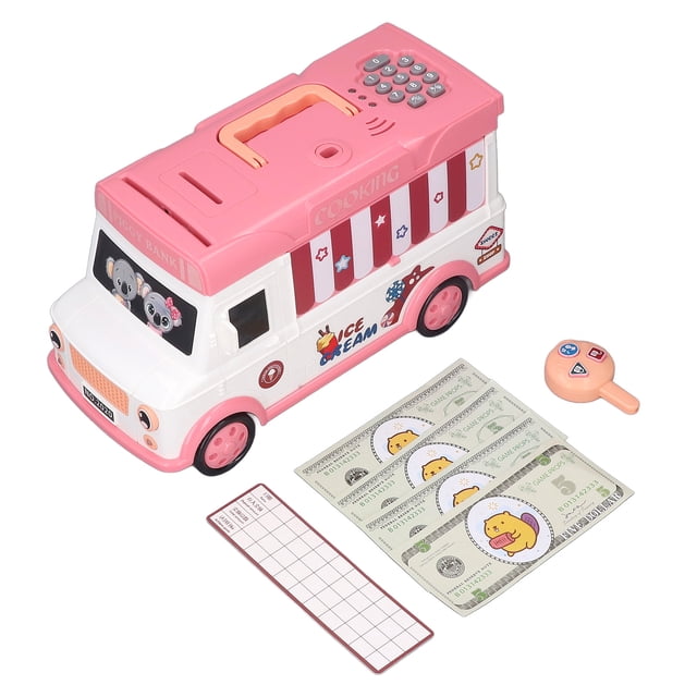 Caja De Ahorro De Dinero, Almacenamiento De Tarjetas De Gran Capacidad, Contraseña Electrónica, Banco De Dinero, Ranura Para Monedas Para Uso Diario Para Niños ANGGREK Otros
