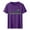 Purple, variant on Tnhcen Women's Simple Print Short Sleeve Crewneck T-Shirts | Plus Size Friendly S-3XL | Polyester Spandex Blend Basics