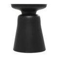 thumbnail image 6 of DecMode 15" x 19" Black Metal Accent Table with Bell Shaped Base, 1-Piece, 6 of 12