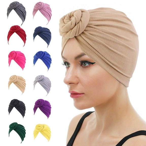 Womens Head Cover Turban Scarf Cap Wrap Style Headwear