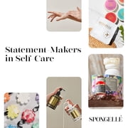SPONGELLÉ Pedi Buffer with Built-In Cleanser, Exfoliating Soap Sponge, French Lavender