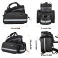 thumbnail image 4 of WEST BIKING Bicycle Bag Waterproof, 10-35L Detachable Bicycle Saddle Rear Trunk Pannier Bag with Rain Cover 2 Colors, 4 of 8